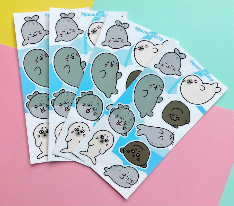 seals sticker sheet