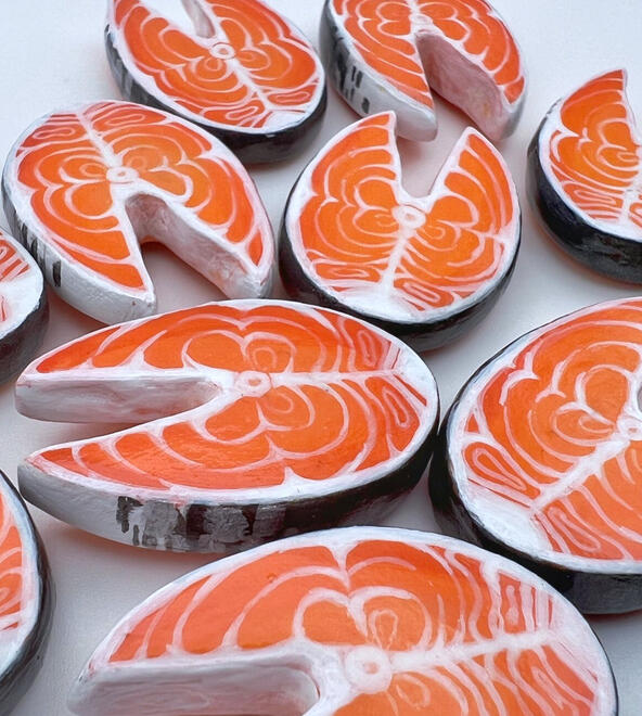 salmon steak magnets