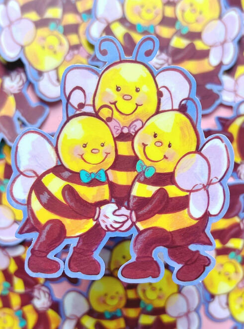 bee together sticker