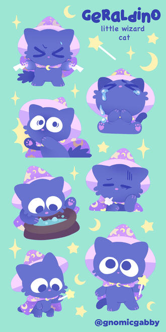 geraldino sticker sheet